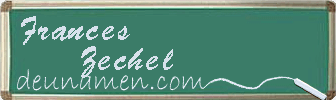 Frances Zechel Visitenkarte